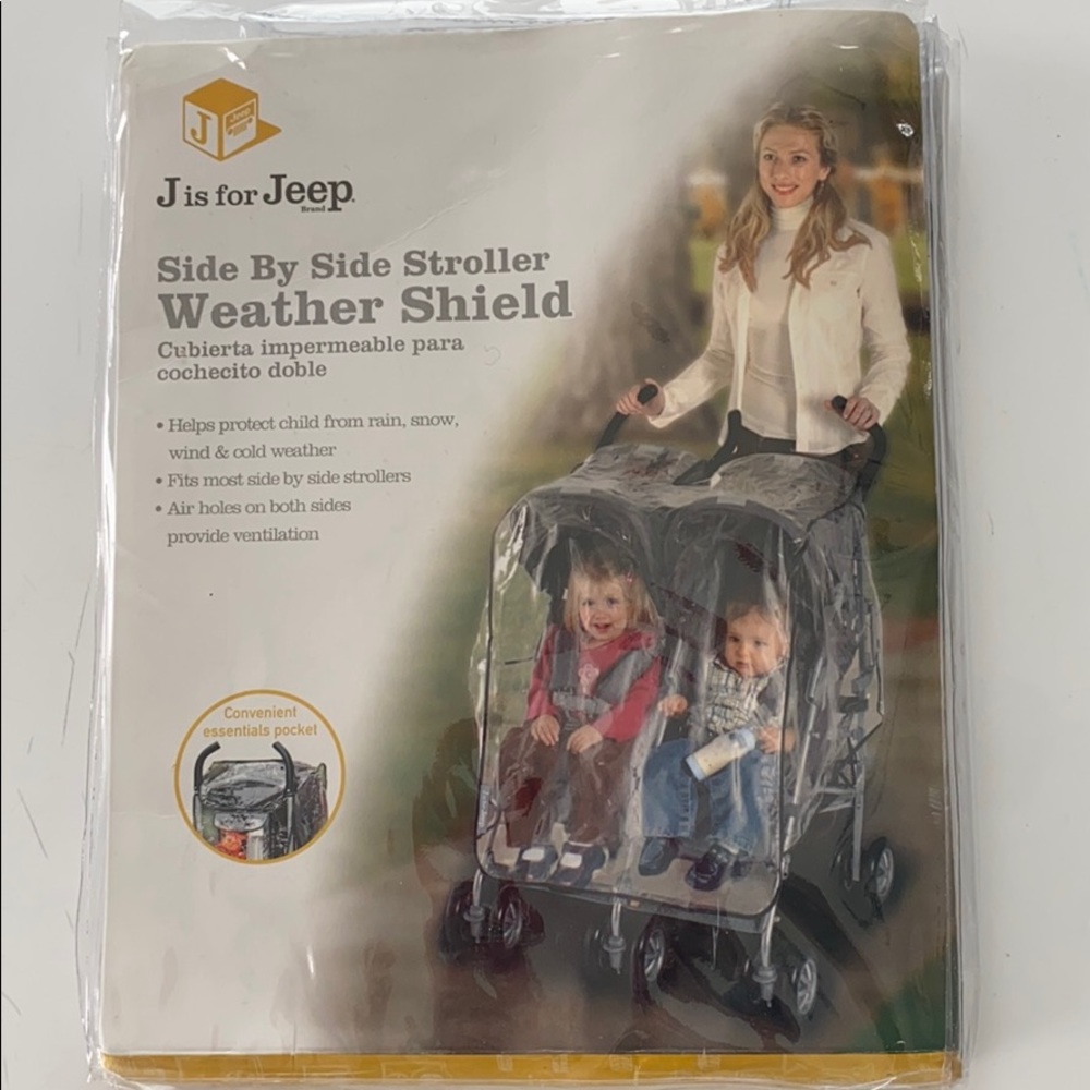 Jeep Weather shield for doubles stroller